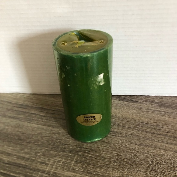 Vtg Alderbrook Bayberry Scented Pillar Candle - Picture 2 of 15